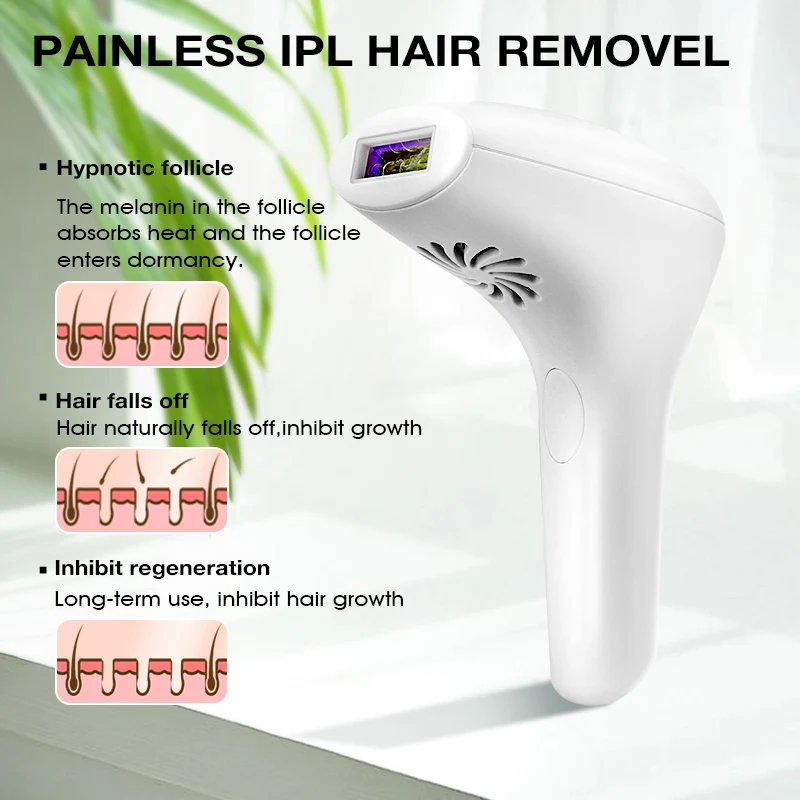 IPL Laser Epilator 99999 Flashes Professional Permanent IPL Photoepilator Hair Removal Painless electric Epilator for Women
IPL Laser Epilator 99999 Flashes Professional Permanent IPL Photoepilator Hair Removal Painless electric Epilator for Women