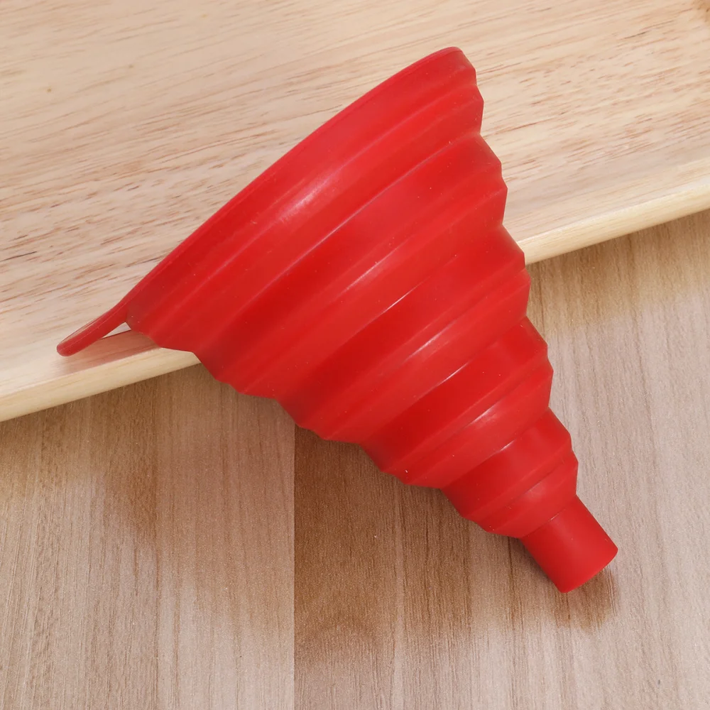 Silicone Collapsible Foldable Funnel for Transferring of Liquid Fluid (Random Color)
Silicone Collapsible Foldable Funnel for Transferring of Liquid Fluid (Random Color)