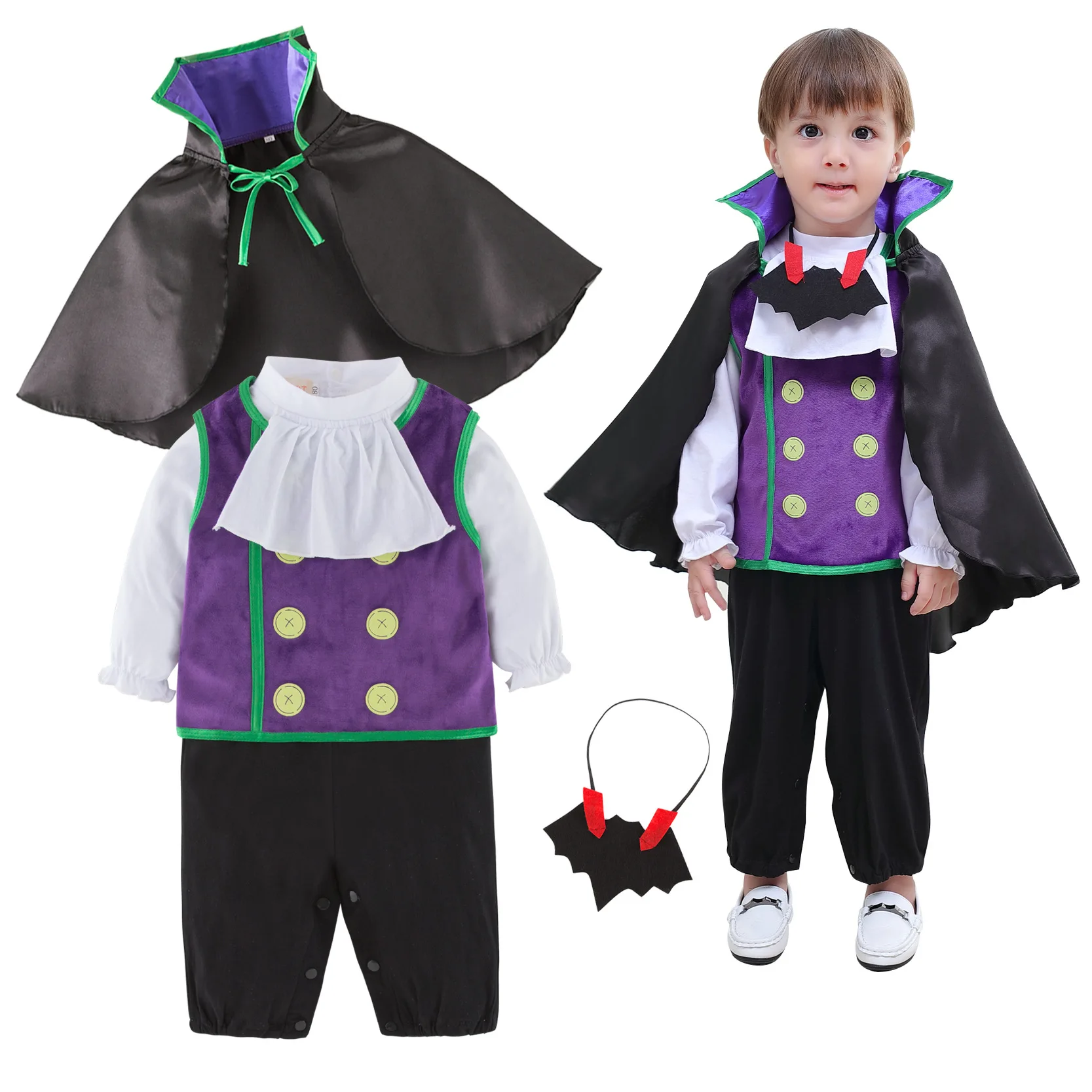 Halloween Hot Selling Children's Festival Performance Clothes Long Sleeve 4-piece Children's Set
Halloween Hot Selling Children's Festival Performance Clothes Long Sleeve 4-piece Children's Set