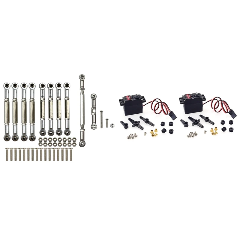 2Pcs M0200 20G Analog Gear Servo 3.5Kg Torque With Metal Pull Rod Steering Link Rod Set Parts,SR
2Pcs M0200 20G Analog Gear Servo 3.5Kg Torque With Metal Pull Rod Steering Link Rod Set Parts,SR