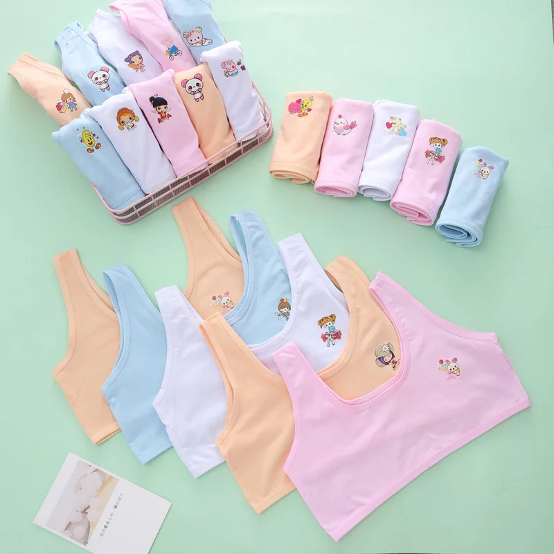 3Pcs Cartoon Solid Color Girls' Bras Vests Developmental Girls Cotton Bras For Girls From 8 to 15 Years Old Underwear For Girls
3Pcs Cartoon Solid Color Girls' Bras Vests Developmental Girls Cotton Bras For Girls From 8 to 15 Years Old Underwear For Girls