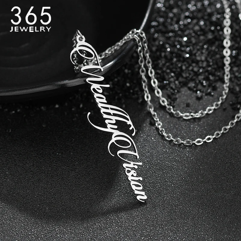 Handwriting Jewelry Custom Signature Vertical Female Vertical Personalized Name Sweater Chain Necklace Birthday Gift
Handwriting Jewelry Custom Signature Vertical Female Vertical Personalized Name Sweater Chain Necklace Birthday Gift
