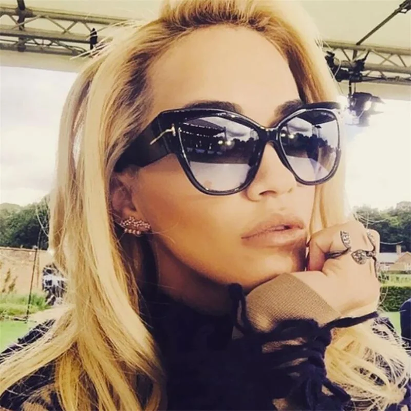 Fashion Sexy Ladies Cat Eye Sunglasses Women Vintage Brand Big T Frame Tom Gradient Sun Glasses Female Oculos UV400
Fashion Sexy Ladies Cat Eye Sunglasses Women Vintage Brand Big T Frame Tom Gradient Sun Glasses Female Oculos UV400
