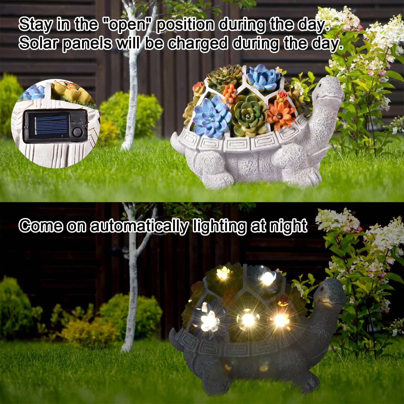 Solar Garden Lamp Turtle Statue Outdoor Tortoise Figurine Decor With Succulent Led Light Jardin Yard Lawn For Home Garden Decor
Solar Garden Lamp Turtle Statue Outdoor Tortoise Figurine Decor With Succulent Led Light Jardin Yard Lawn For Home Garden Decor