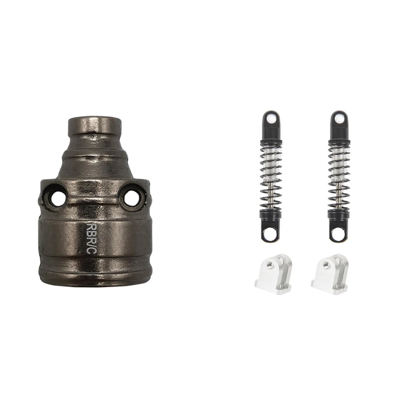 For WPL D12 1/10 Metal Gearbox Shaft Axle Cover Shell & Metal Front Shock Absorber Damper With Fixed Seat Modification C 
For WPL D12 1/10 Metal Gearbox Shaft Axle Cover Shell & Metal Front Shock Absorber Damper With Fixed Seat Modification C