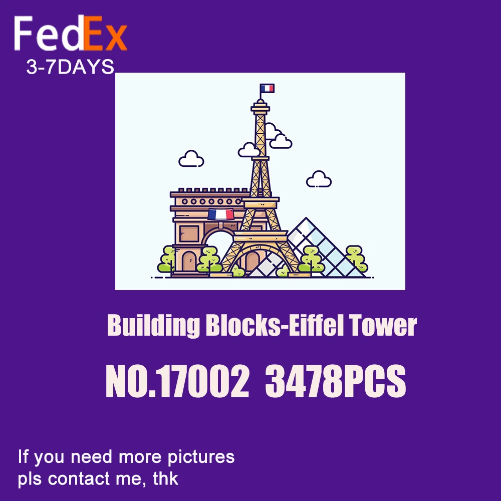 Creator Series The Eiffel Tower Paris Architecture 17002 City Street Building Blocks Bricks Toys Birthday Gifts
Creator Series The Eiffel Tower Paris Architecture 17002 City Street Building Blocks Bricks Toys Birthday Gifts
