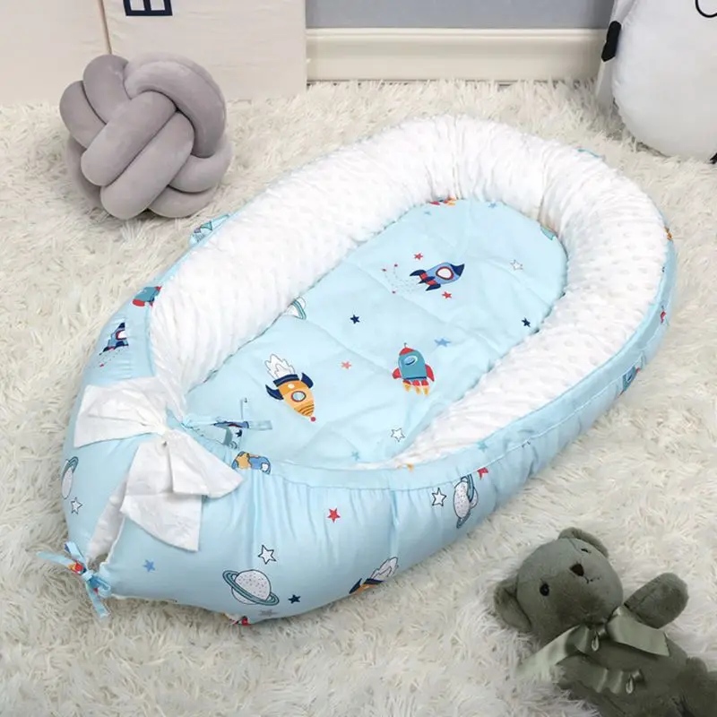 Soft Cotton Baby Nest Bed with Mattress Portable Detachable Baby Travel Crib 425F 
Soft Cotton Baby Nest Bed with Mattress Portable Detachable Baby Travel Crib 425F