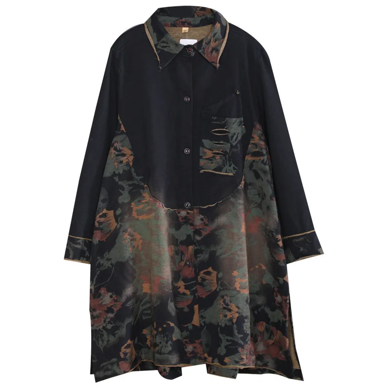 YICIYA 2020 Autumn Clothes Luxury Korean Ladies Gothic Streetwear Women Long Patchwork Trench Coats Casual Floral Windbreakers
YICIYA 2020 Autumn Clothes Luxury Korean Ladies Gothic Streetwear Women Long Patchwork Trench Coats Casual Floral Windbreakers