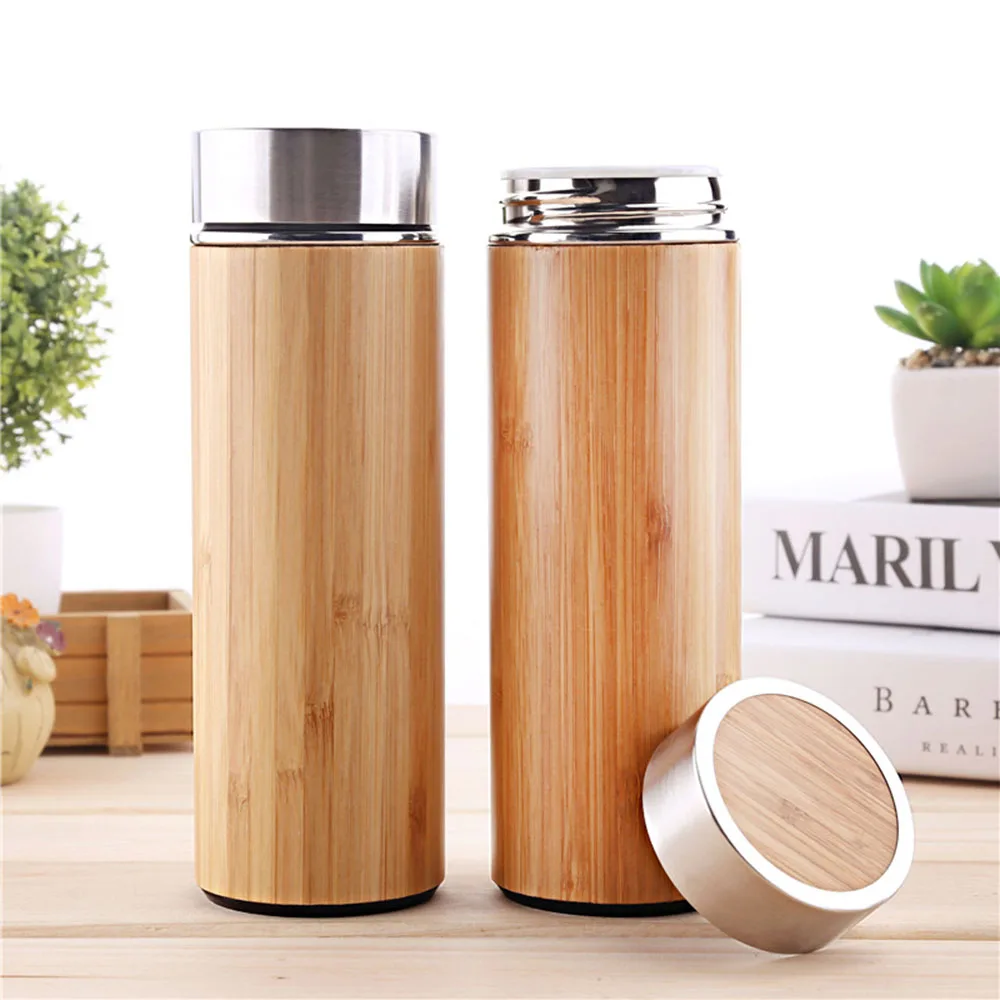 350/450ml Business Bamboo Thermos Cup Thermos Bottle Of Stainless Steel Tumbler Vacuum Flasks Insulated Coffee Tea Water Bottles
350/450ml Business Bamboo Thermos Cup Thermos Bottle Of Stainless Steel Tumbler Vacuum Flasks Insulated Coffee Tea Water Bottles