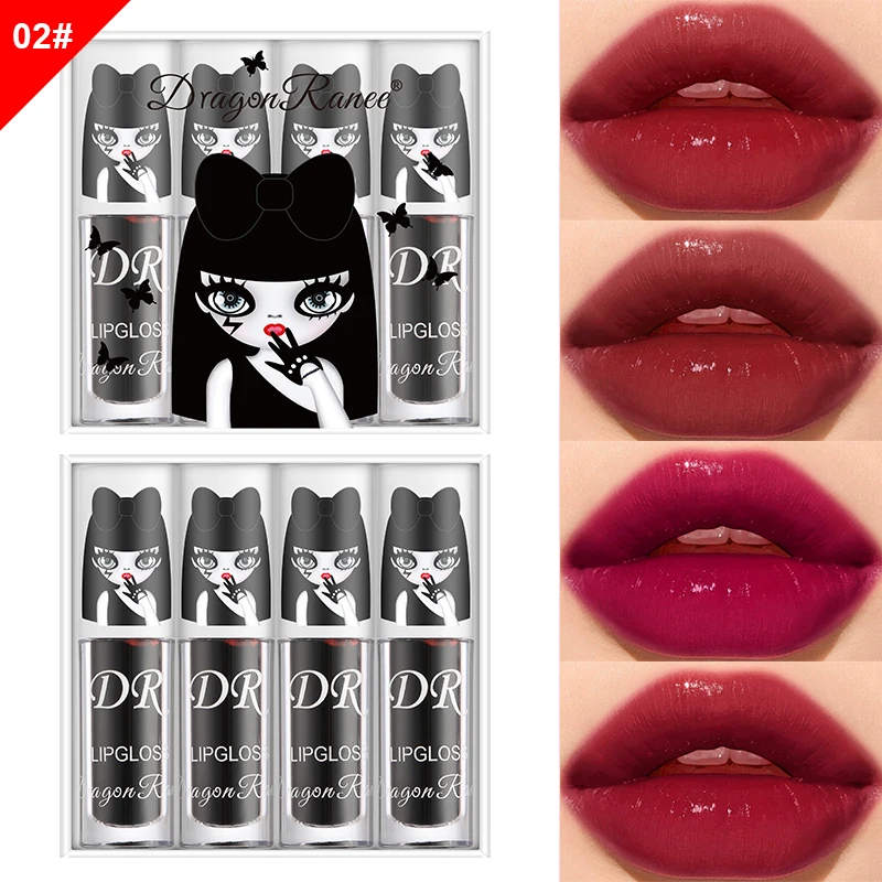 4PCS Cute Lip Dyeing Liquid Mirror Water Glass Lip Lipstick Berry Color Lip Gloss Lip Glaze Lasting Waterproof Cosmetic TSLM1
4PCS Cute Lip Dyeing Liquid Mirror Water Glass Lip Lipstick Berry Color Lip Gloss Lip Glaze Lasting Waterproof Cosmetic TSLM1