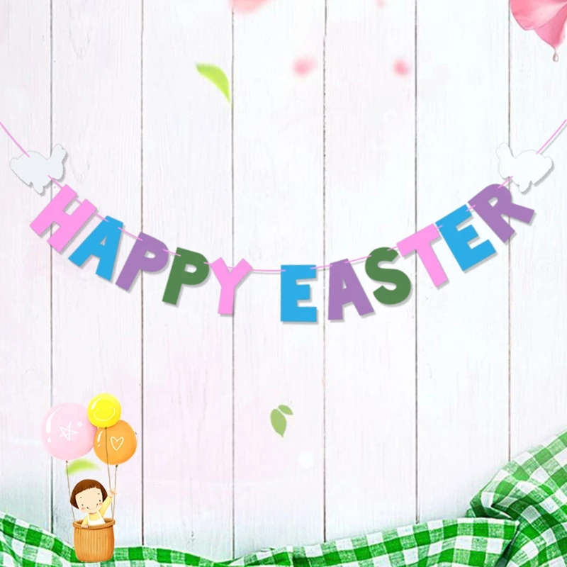 3pcs Felt Bunny Happy Easter Banner Garland Wall Hanging Bunting Flag Decoration Photo Prop Party Supplies 
3pcs Felt Bunny Happy Easter Banner Garland Wall Hanging Bunting Flag Decoration Photo Prop Party Supplies