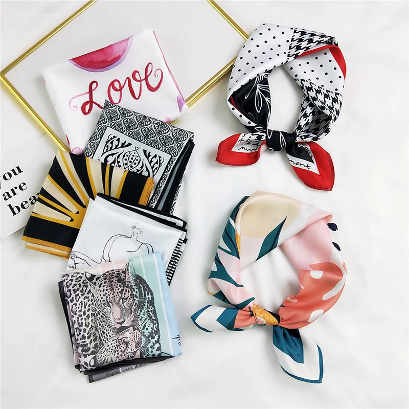 Spring Summer Print Small Silk Scarf Women Hair Ties Square Neck Scarves Foulard Female Bag Skinny Band Neckerchief Bandana
Spring Summer Print Small Silk Scarf Women Hair Ties Square Neck Scarves Foulard Female Bag Skinny Band Neckerchief Bandana