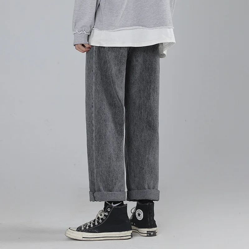 Autumn Winter Black Jeans Mens New Product Handsome Loose Straight Washed Daddy Long Pants For Male Simple Four Seasons Trousers
Autumn Winter Black Jeans Mens New Product Handsome Loose Straight Washed Daddy Long Pants For Male Simple Four Seasons Trousers
