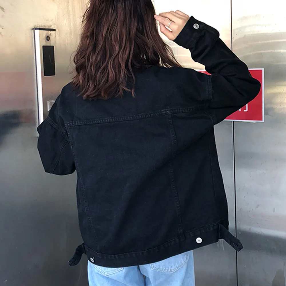 Autumn High Street Women Denim Jacket High Quality Harajuku Style Female Outwear Coat Girls K-pop Style Loose Pocket Cloth
Autumn High Street Women Denim Jacket High Quality Harajuku Style Female Outwear Coat Girls K-pop Style Loose Pocket Cloth