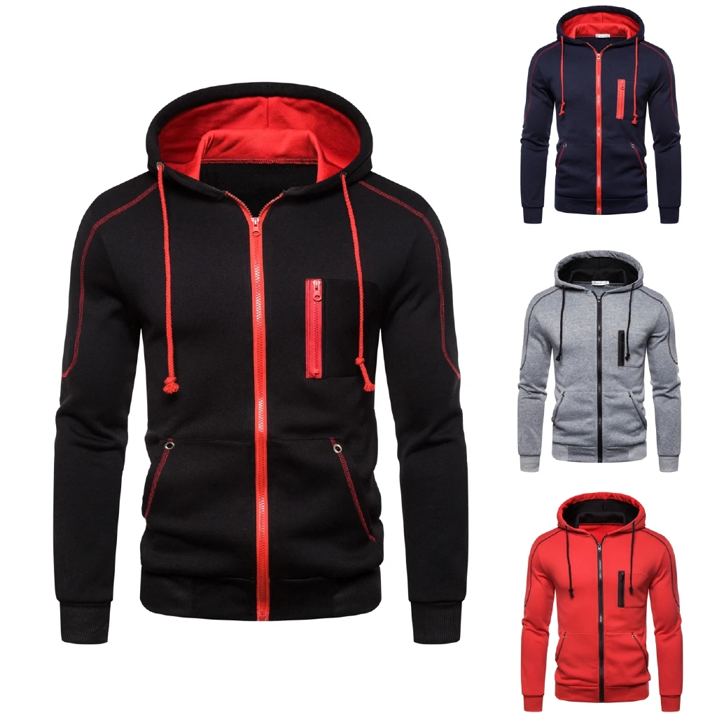 Autumn and Winter plus Velvet Hooded Jacket Men's Casual Personality Color Panel Thick Sweater Hoodie Jacket
Autumn and Winter plus Velvet Hooded Jacket Men's Casual Personality Color Panel Thick Sweater Hoodie Jacket