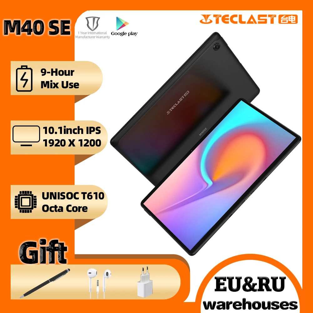 Teclast M40SE планшет, экран 10,1 дюймов, Android 10,0, 4 Гб ОЗУ 128 Гб ПЗУ, камера 5 Мп
Teclast M40SE планшет, экран 10,1 дюймов, Android 10,0, 4 Гб ОЗУ 128 Гб ПЗУ, камера 5 Мп