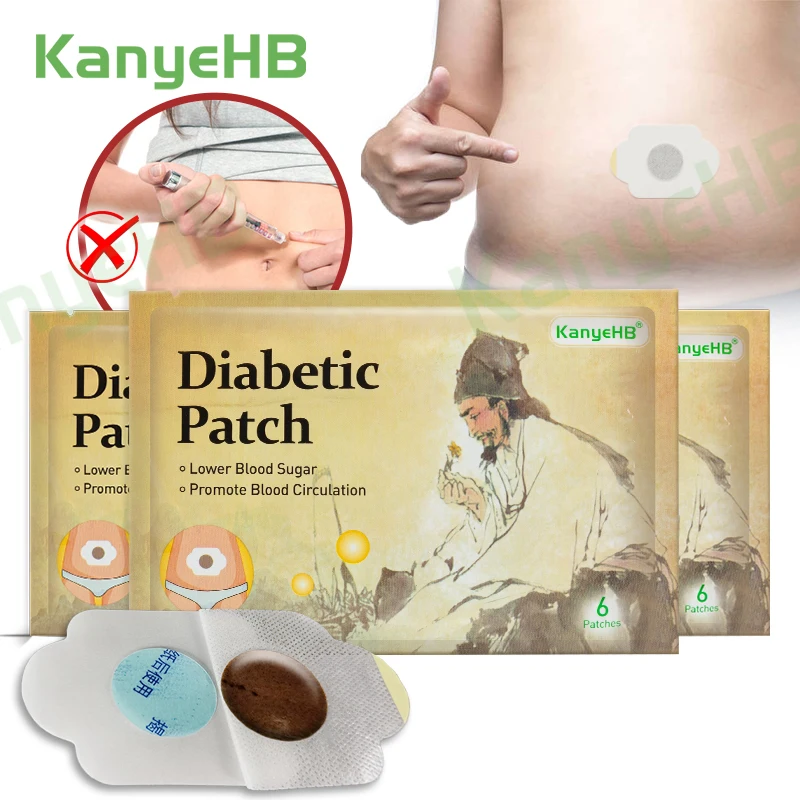 

18pcs/3bags Diabetic Patch Natural Herbal Cure Lower Blood Glucose Treatment Sugar Balance Burning Fat Medical Diabetes Plaster