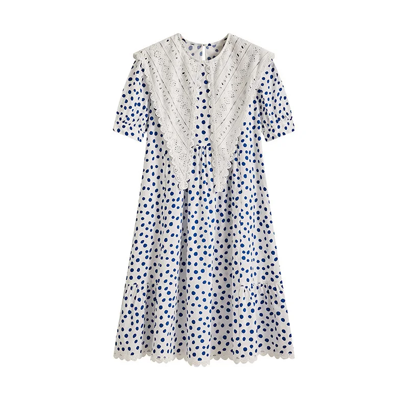 LANMREM Women Printed White Dress Lace Round Neck Short Sleeve Loose Fit Female Fashion Tide Summer 2021 New Arrivals 2E1679
LANMREM Women Printed White Dress Lace Round Neck Short Sleeve Loose Fit Female Fashion Tide Summer 2021 New Arrivals 2E1679