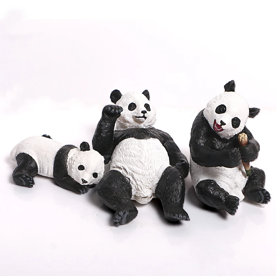 Реалистичная фигурка панды коллекционная игрушка игровой набор топпер для торта