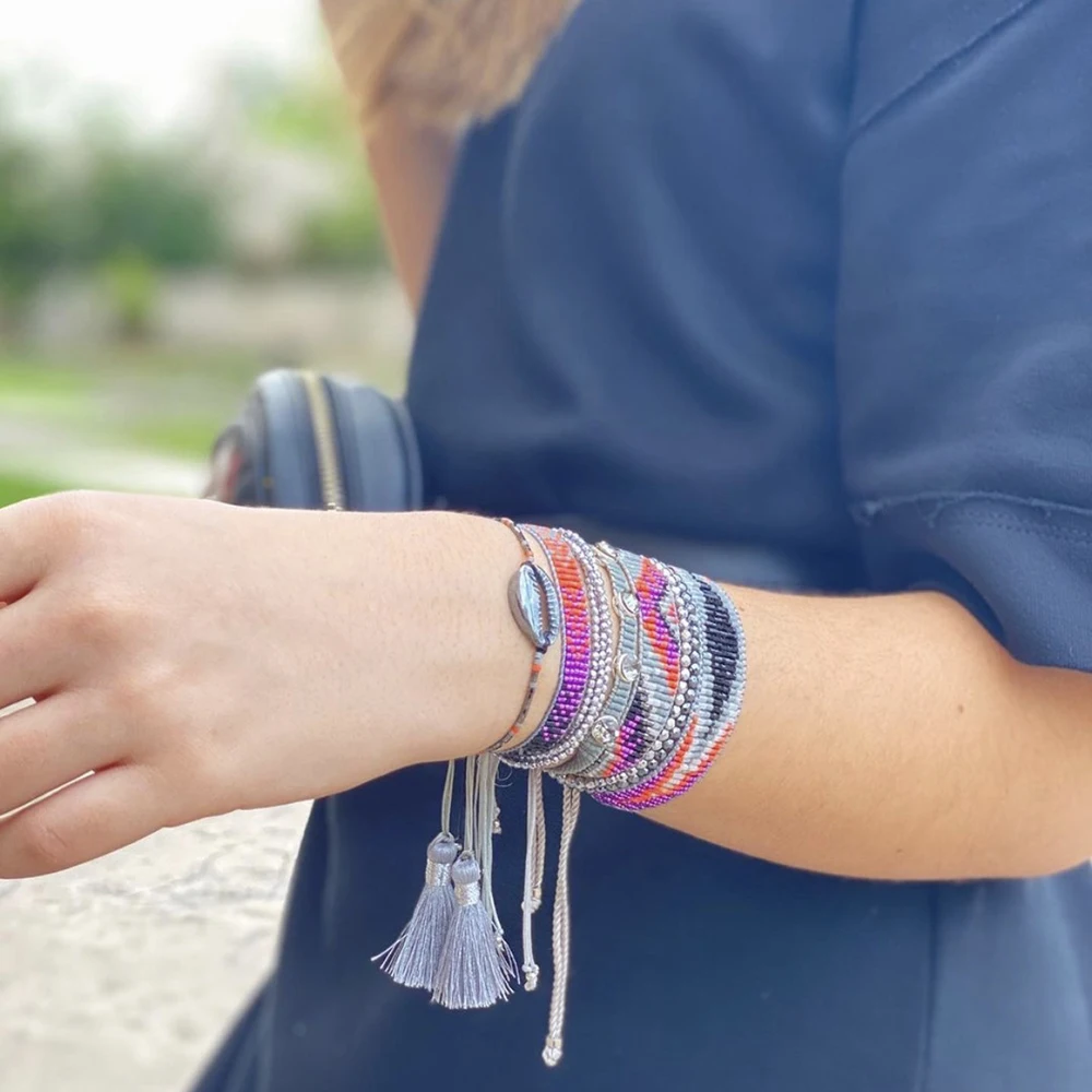 BLUESTAR Women MIYUKI Bracelet Turkish Eye Bracelets Fashion Mexican Shell Pulseras Handmade Braided Armband
BLUESTAR Women MIYUKI Bracelet Turkish Eye Bracelets Fashion Mexican Shell Pulseras Handmade Braided Armband