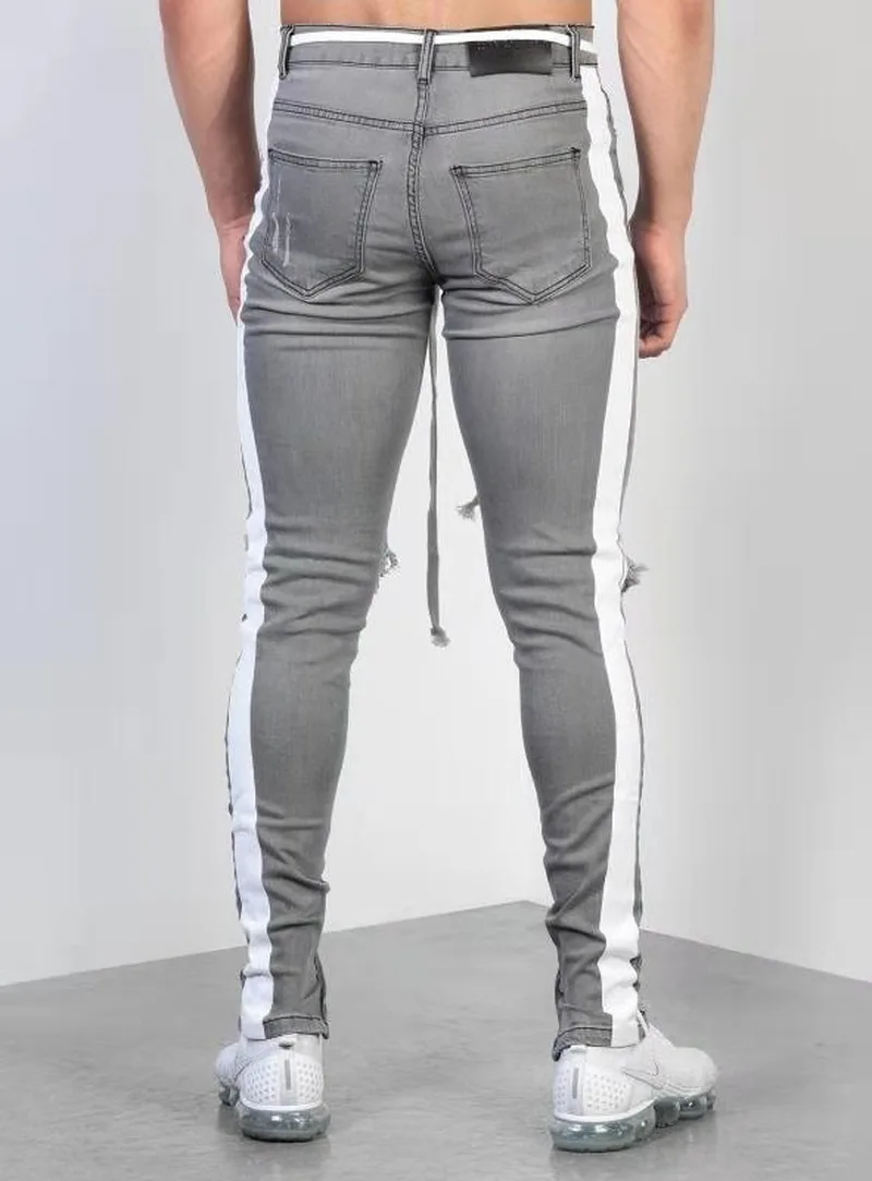 2020 Men's Jeans New Hole Slim Trousers Denim Elastic Skinny Cotton Male Personality Male Pencil Pants Jeans Men Men Jeans Pants
2020 Men's Jeans New Hole Slim Trousers Denim Elastic Skinny Cotton Male Personality Male Pencil Pants Jeans Men Men Jeans Pants
