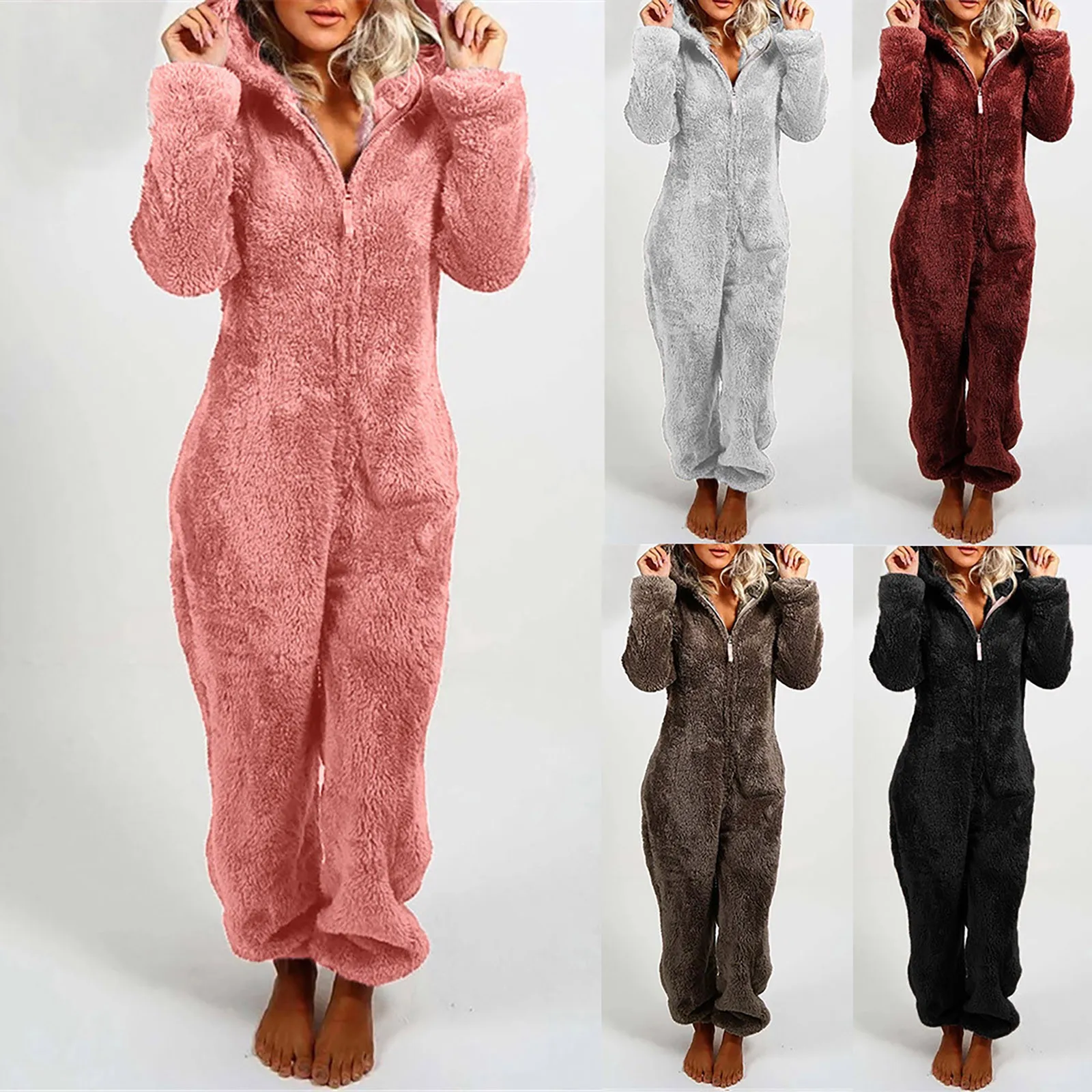 Winter Warm Pyjamas Women Onesies Fluffy Fleece Jumpsuits Sleepwear Overall Plus Size Hood Sets Pajamas Onesie For Women Adult
Winter Warm Pyjamas Women Onesies Fluffy Fleece Jumpsuits Sleepwear Overall Plus Size Hood Sets Pajamas Onesie For Women Adult