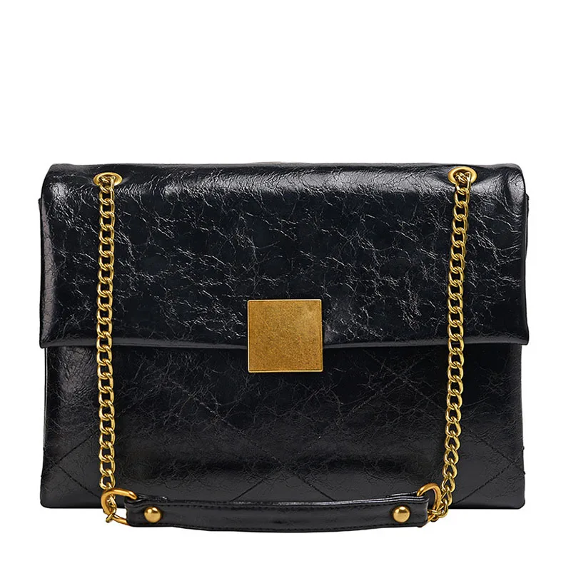 Fashion Leather Women's Handbags New Retro Wild Large Capacity Chain Shoulder Bags Casual Crossbody Bags For Women Female Tote
Fashion Leather Women's Handbags New Retro Wild Large Capacity Chain Shoulder Bags Casual Crossbody Bags For Women Female Tote