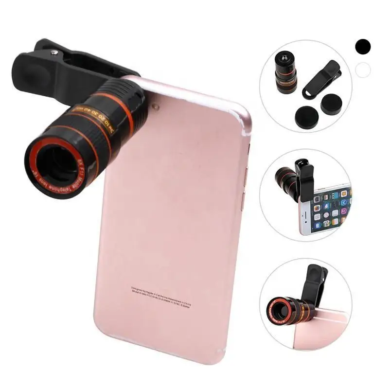 8x Zoom Optical Phone Telescope Portable Mobile Phone Telephoto Camera Lens and Clip for iPhone Samsung HTC Huawei LG Sony Etc
8x Zoom Optical Phone Telescope Portable Mobile Phone Telephoto Camera Lens and Clip for iPhone Samsung HTC Huawei LG Sony Etc