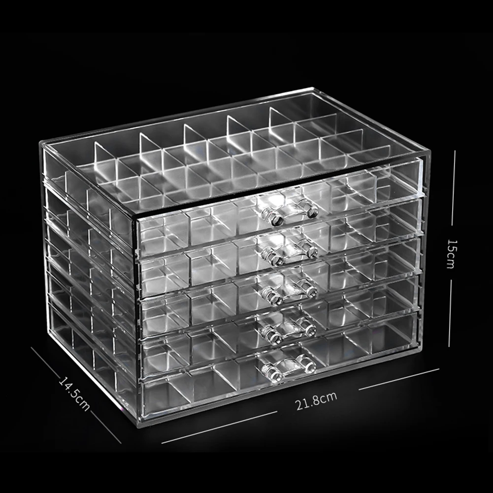 5 Layers Large Drawer Clear Cosmetic Holder Acrylic Storage Box Nail Polish Rack Makeup Organizer Case Home Storage Drawers
5 Layers Large Drawer Clear Cosmetic Holder Acrylic Storage Box Nail Polish Rack Makeup Organizer Case Home Storage Drawers