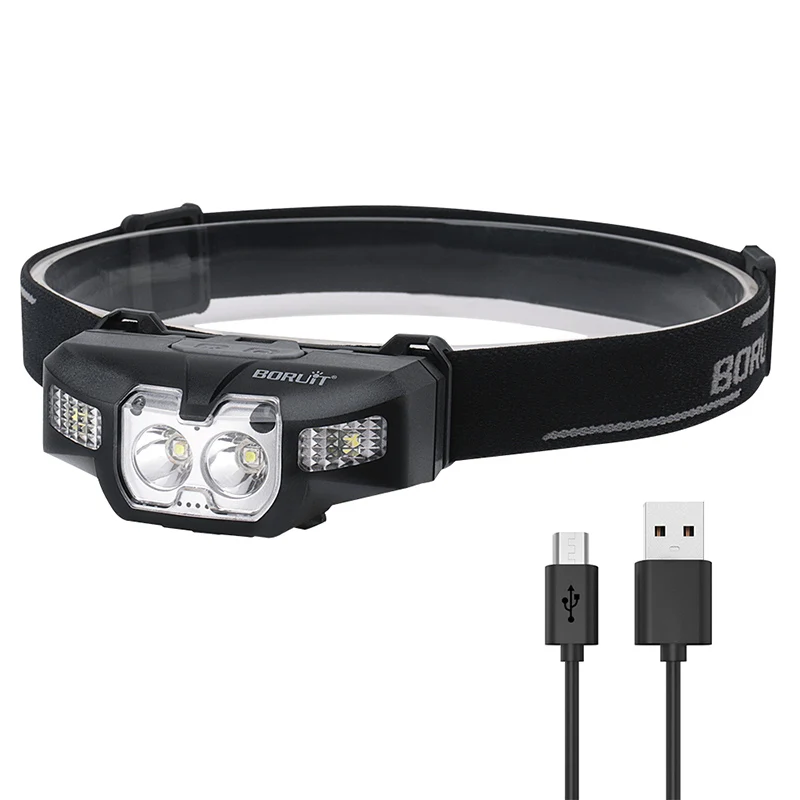 

New B30 Powerful Headlamp XPG2/3030 LED USB Rechargeable Headlight Body Motion Sensor Head lights Camping white red light