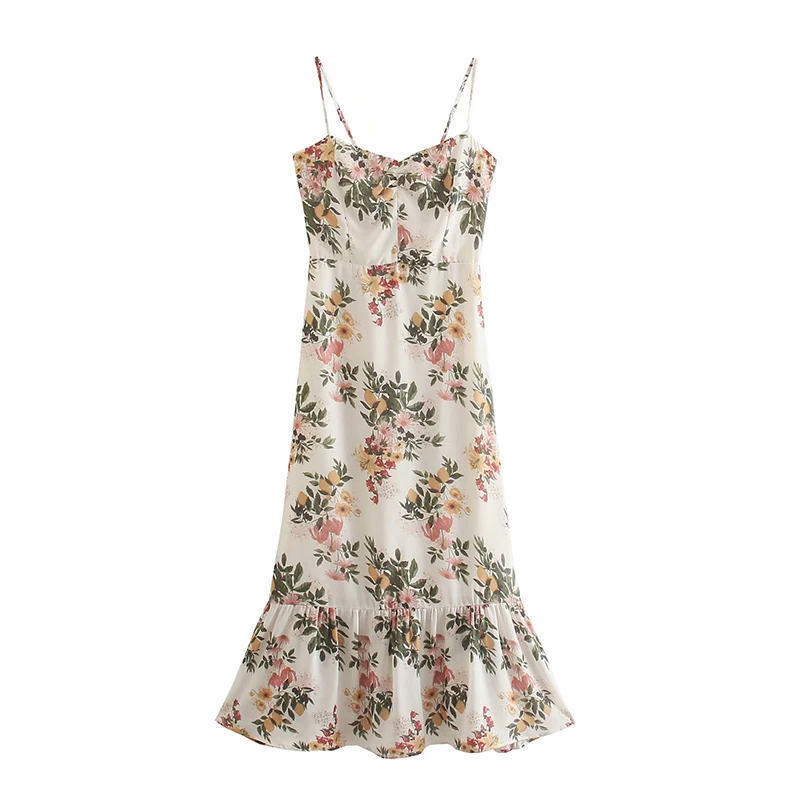 YENKYE Vintage Prairie Chic Floral Print Sexy Sling Dress Women Sleeveless A-line Holiday Summer Long Dress Female Vestido
YENKYE Vintage Prairie Chic Floral Print Sexy Sling Dress Women Sleeveless A-line Holiday Summer Long Dress Female Vestido
