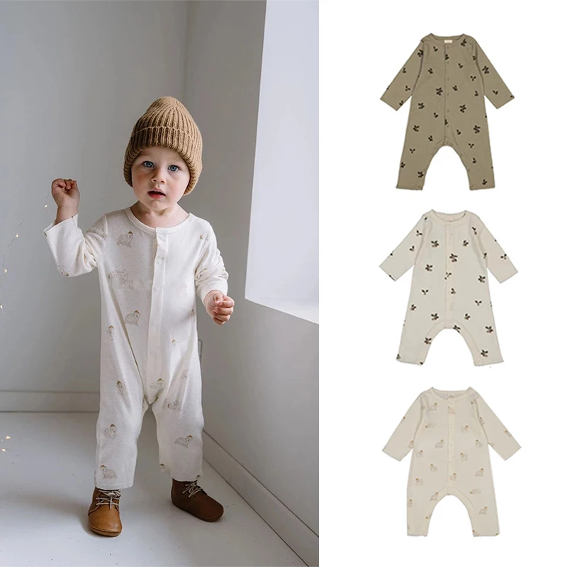 Kids Baby Bodysuits for Spring and Autumn Long Sleeve Cotton Floral Jumpsuits for Infants New Arrivals Boys Clothes
Kids Baby Bodysuits for Spring and Autumn Long Sleeve Cotton Floral Jumpsuits for Infants New Arrivals Boys Clothes