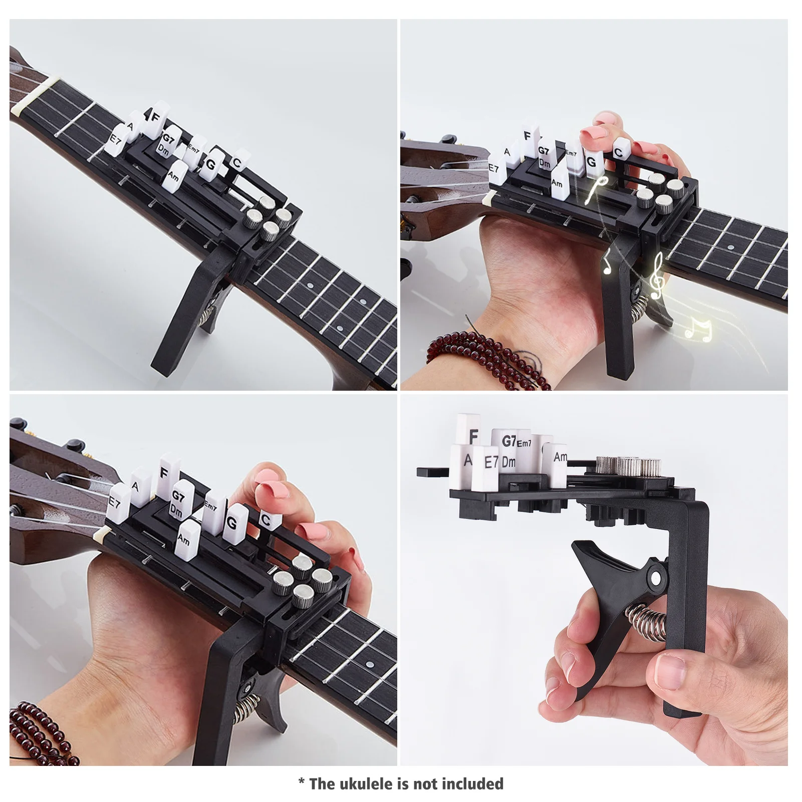 One-Key Ukulele Chord Trainer Uke Chord Learning Assisted Tool Ukelele Chord Practice Tool 9 Chords for Ukulele Beginners 
One-Key Ukulele Chord Trainer Uke Chord Learning Assisted Tool Ukelele Chord Practice Tool 9 Chords for Ukulele Beginners