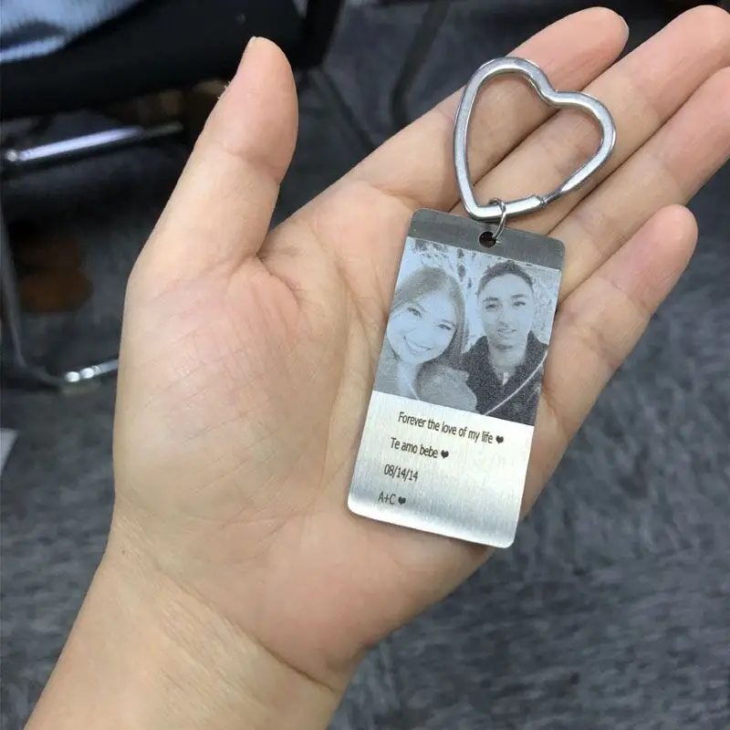 Custom Love Photo Keychains Gift For Couple Personalized Color Photo Car Key Rings Stainless Steel Fashion Keyriings Christams
Custom Love Photo Keychains Gift For Couple Personalized Color Photo Car Key Rings Stainless Steel Fashion Keyriings Christams
