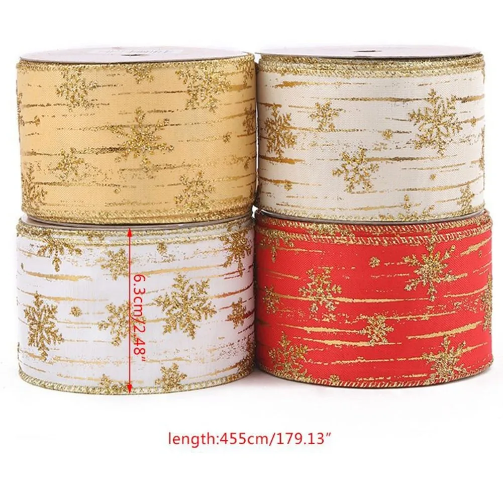 10 Yards Christmas Ribbon Printed Snowflake Ribbons For Christmas Gift Wrapping Party Wedding Decoration Hair Bows
10 Yards Christmas Ribbon Printed Snowflake Ribbons For Christmas Gift Wrapping Party Wedding Decoration Hair Bows