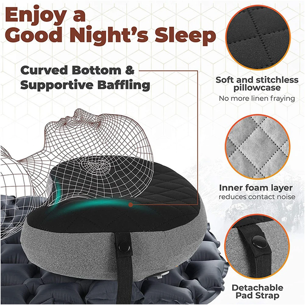 Ergonomics Pillow Inflatable Pillow Air Pillow Camping Pillow Ultralight Car Sleep Pillow Outdoor Compressible Inflatable Pillow
Ergonomics Pillow Inflatable Pillow Air Pillow Camping Pillow Ultralight Car Sleep Pillow Outdoor Compressible Inflatable Pillow