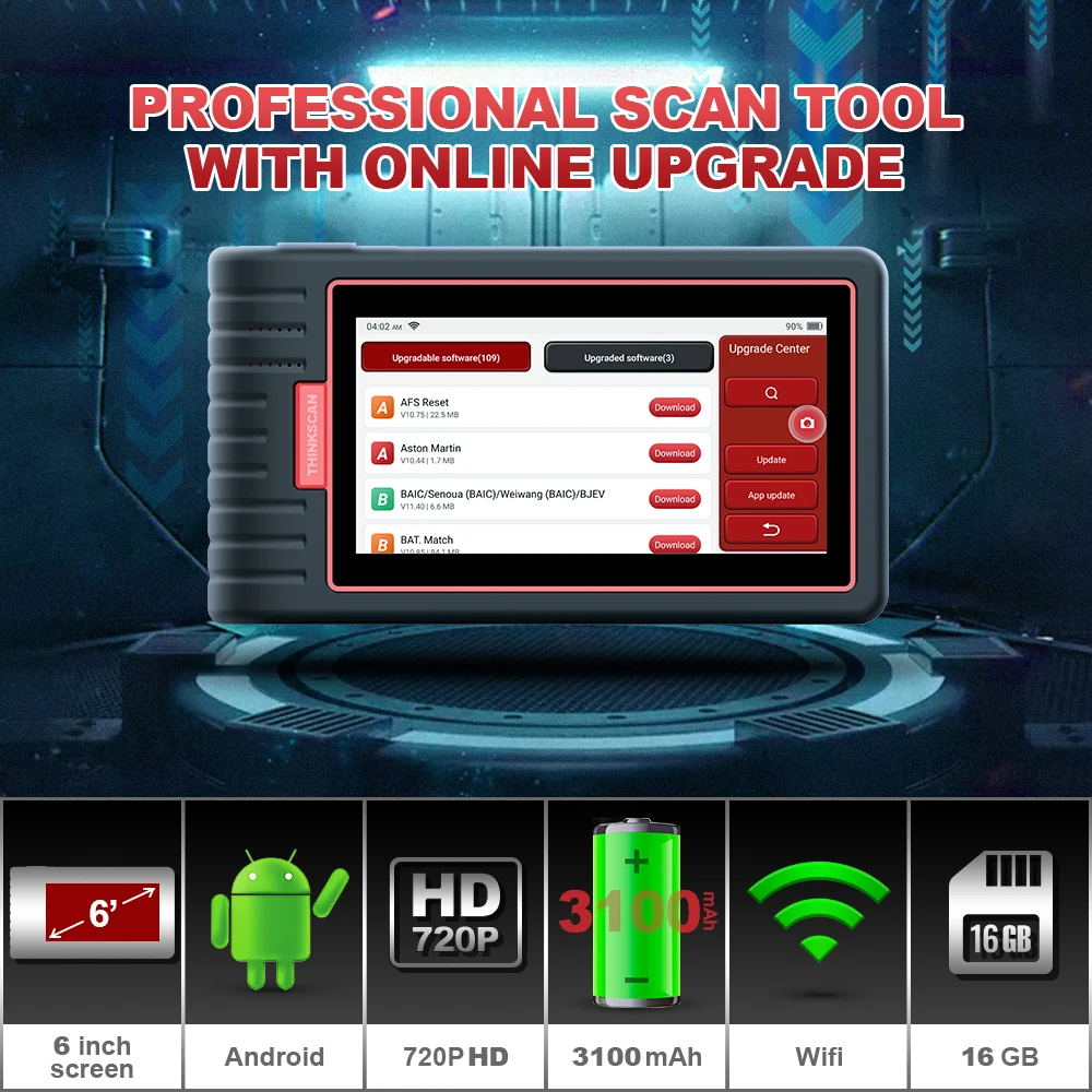 Thinkscan Max Car OBD2 Auto Scanner Diagnostic Tool Full Systems Active Test ECU Coding 28 Resets Code Reader Lifetime Free
Thinkscan Max Car OBD2 Auto Scanner Diagnostic Tool Full Systems Active Test ECU Coding 28 Resets Code Reader Lifetime Free