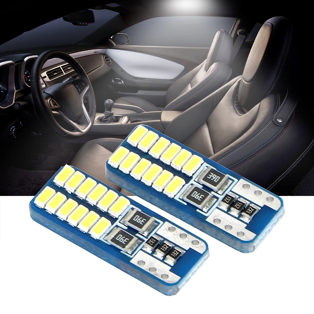 Car Clearance Light 1 Pair License Plate Light White/Crystal Blue T10 3014 24SMD Signal Lamps Dome light
Car Clearance Light 1 Pair License Plate Light White/Crystal Blue T10 3014 24SMD Signal Lamps Dome light