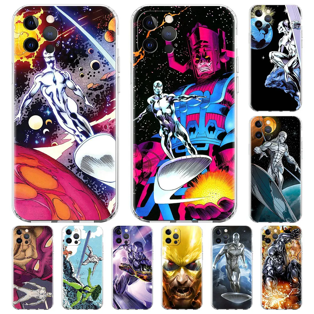 Clear Phone Case For iPhone 11 13 12 Pro Max Casing 7 8 XR XS X 6 6S Plus SE Shell Soft Transparent Cover Marvel Silver Surfer
Clear Phone Case For iPhone 11 13 12 Pro Max Casing 7 8 XR XS X 6 6S Plus SE Shell Soft Transparent Cover Marvel Silver Surfer