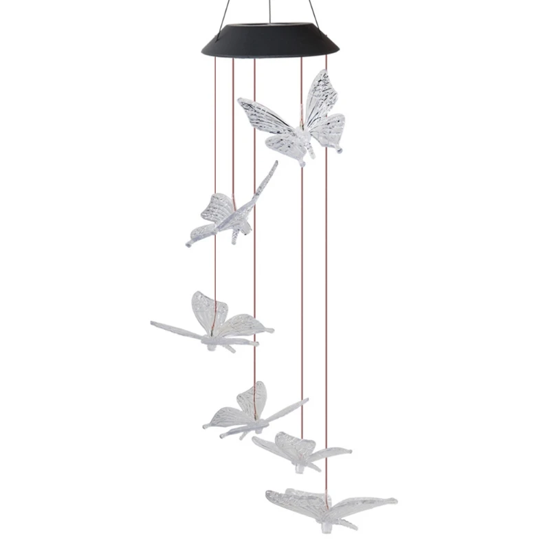 H7JB Solar Butterfly Wind Chimes Night Light Color Changing Solar Wind Chimes Outdoor
H7JB Solar Butterfly Wind Chimes Night Light Color Changing Solar Wind Chimes Outdoor