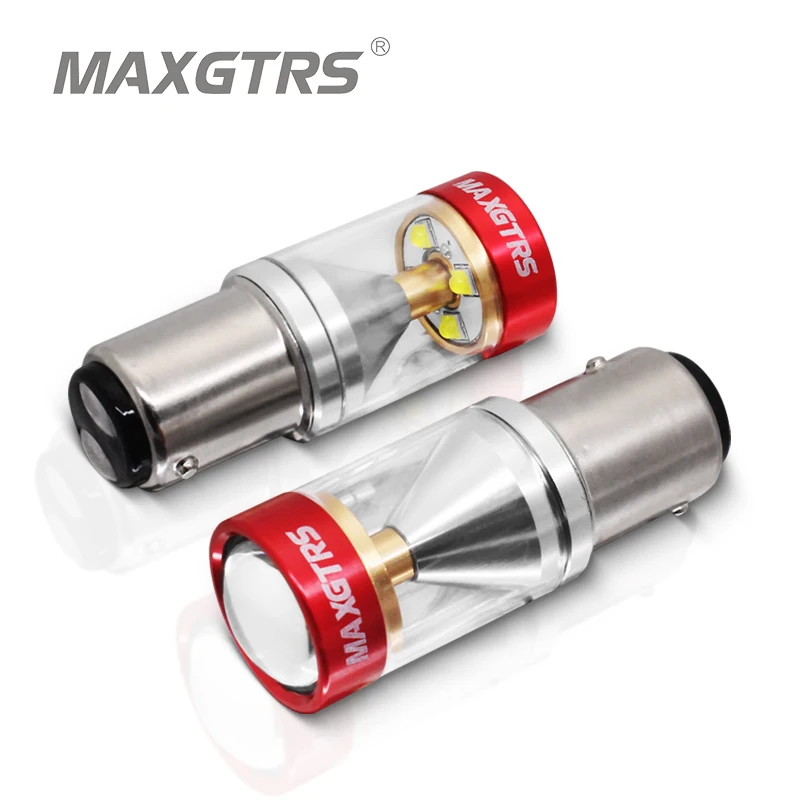2x S25 1157 30 Вт BAY15D XBD чип светодиодный светильник лампа P21/5 автомобильный фонарь