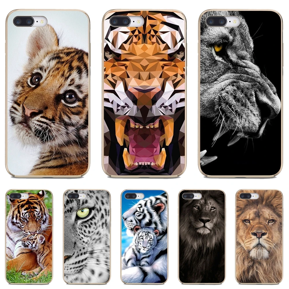 Фото Чехол для телефона Huawei Mate 20 30 40 7 8 9 10 Lite Pro P Smart 2018 2019 Plus G7 G8 animal-avatar-lion-wolf-Tiger-Cub |
