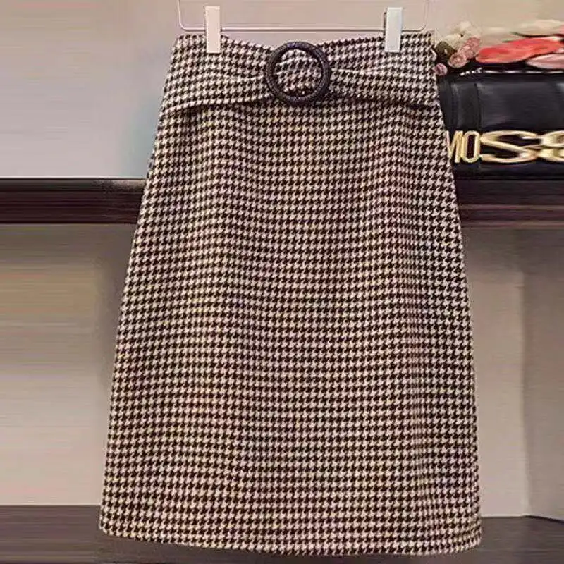 Autumn and Winter Woolen Bag Hip Skirt Women's New Chi All-match High-waist Lace-up Mid-length Skirt
Autumn and Winter Woolen Bag Hip Skirt Women's New Chi All-match High-waist Lace-up Mid-length Skirt
