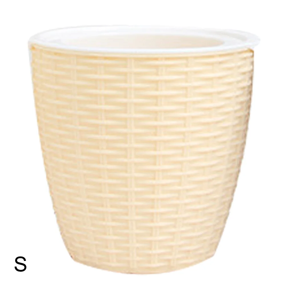 Plant Pot Cover Indoor Plastic Rattan Flower Cover Round Modern Decor Planter Durable GR5
Plant Pot Cover Indoor Plastic Rattan Flower Cover Round Modern Decor Planter Durable GR5