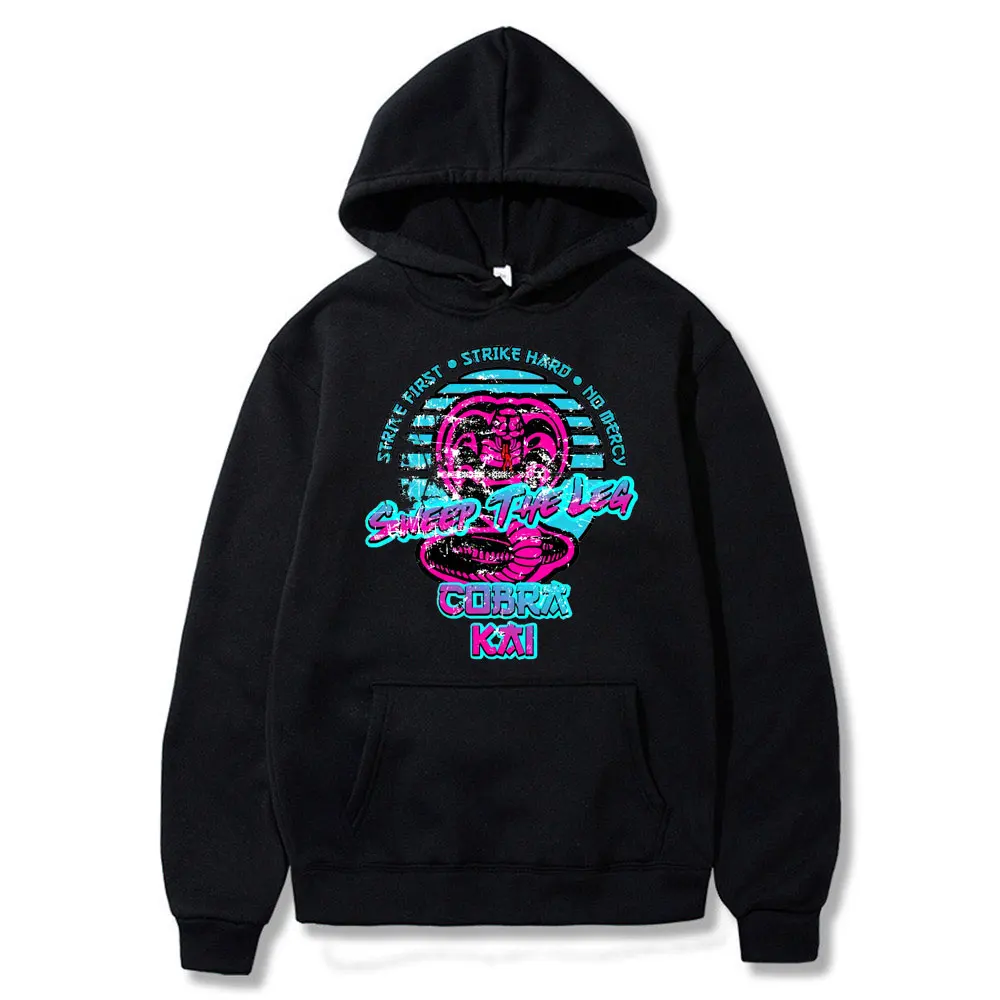 New Hoodies Cobra Kai Sweatshirt Strike First Strike Hard On Mercy Pullover Crewneck Men Karate Kid Hooded Autumn Winter Hoodie
New Hoodies Cobra Kai Sweatshirt Strike First Strike Hard On Mercy Pullover Crewneck Men Karate Kid Hooded Autumn Winter Hoodie