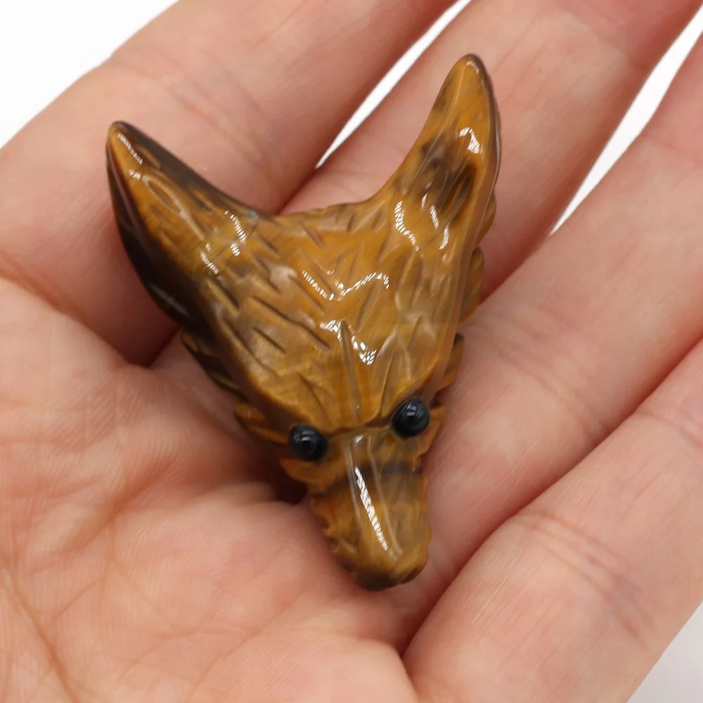 Natural Stone Beads Fox Shape Semi-precious Stones Beads for Jewelry Making DIY Necklace Bracelet Accessories Size 30x40mm
Natural Stone Beads Fox Shape Semi-precious Stones Beads for Jewelry Making DIY Necklace Bracelet Accessories Size 30x40mm