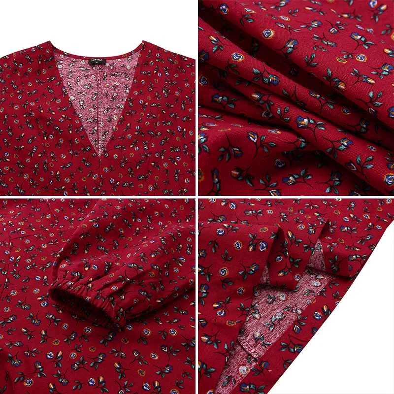 Vintage Maxi Dress Sexy Deep V Neck Bohemian Floral Printed Vestidos 2021 VONDA Bohemian Dress For Women Casual Beach Sundress
Vintage Maxi Dress Sexy Deep V Neck Bohemian Floral Printed Vestidos 2021 VONDA Bohemian Dress For Women Casual Beach Sundress