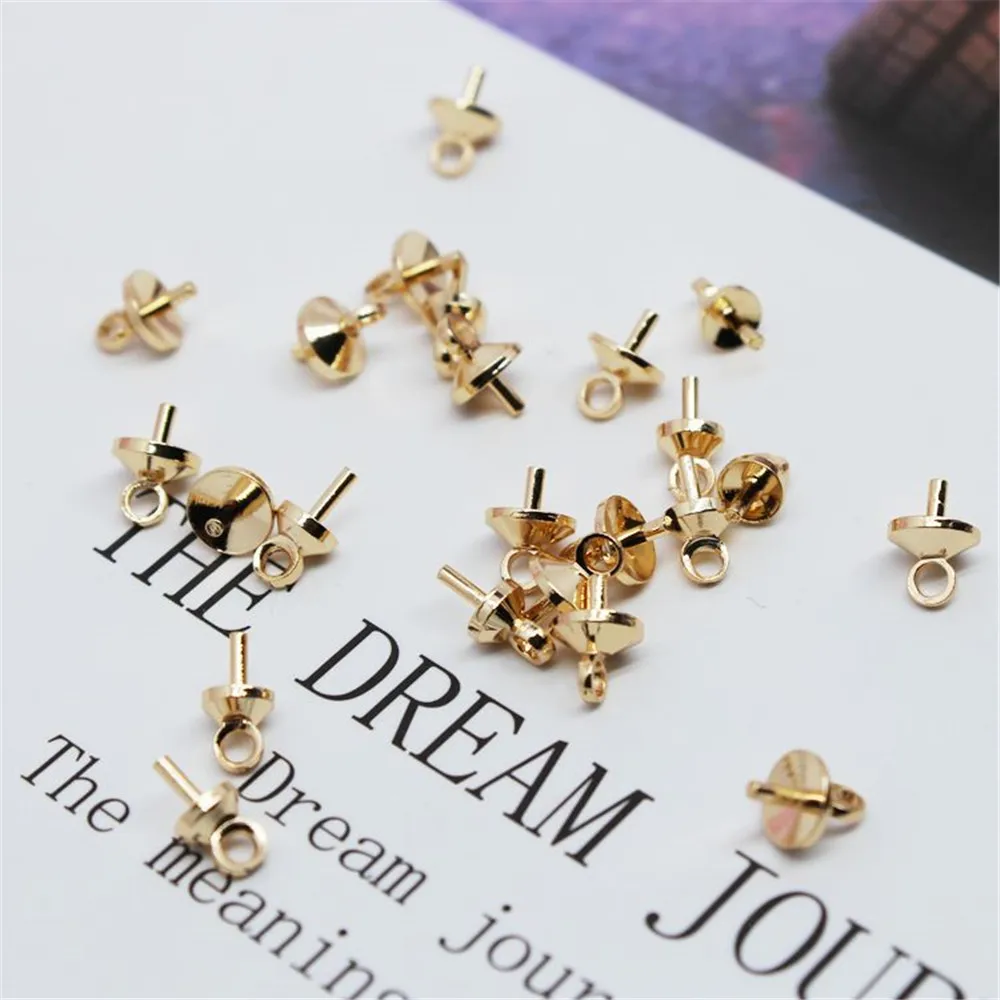 14K gold plated sheep eye nail handmade diy jewelry Beaded earpiece accessories material Pearl pendant with half hole beads
14K gold plated sheep eye nail handmade diy jewelry Beaded earpiece accessories material Pearl pendant with half hole beads