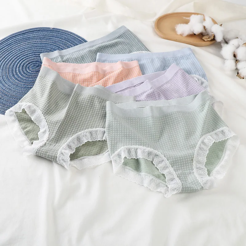 Бактериостатическое хлопковое женское нижнее белье Fresh Little Fairy средней посадки, удобные дышащие трусы для девушек 
Бактериостатическое хлопковое женское нижнее белье Fresh Little Fairy средней посадки, удобные дышащие трусы для девушек