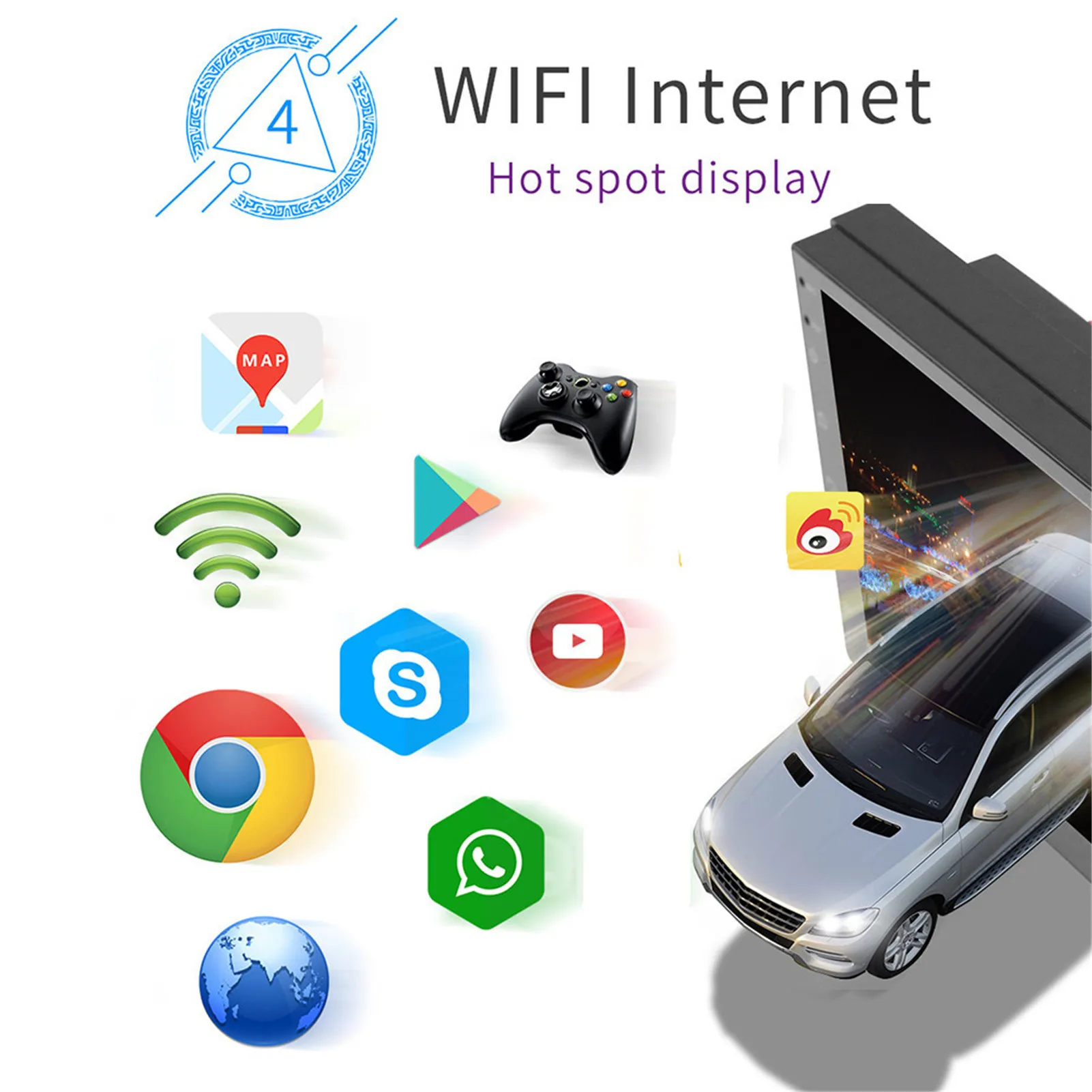 Автомагнитола 2 Din Android 10 1 мультимедийный видеоплеер стерео GPS навигация Wi Fi Bluetooth